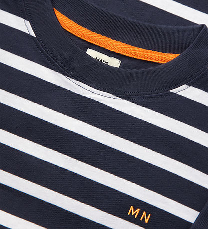 Mads Nørgaard Bluse - Carlito - White/Parisian Night