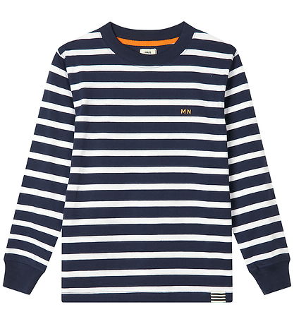 Mads Nørgaard Bluse - Carlito - White/Parisian Night