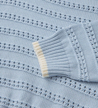 Mads Nørgaard Bluse - Strik - Inga - Cashmere Blue/Vanilla Ice