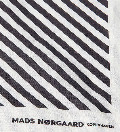 Mads Nørgaard Tørklæde - Bluing/Jet Black Stribet