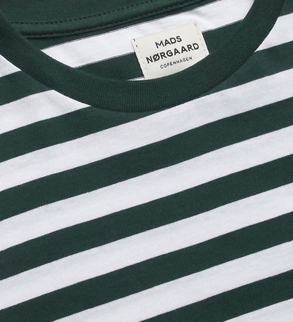 Mads Nørgaard T-Shirt - Midi Thorlino - Pine Grove/White