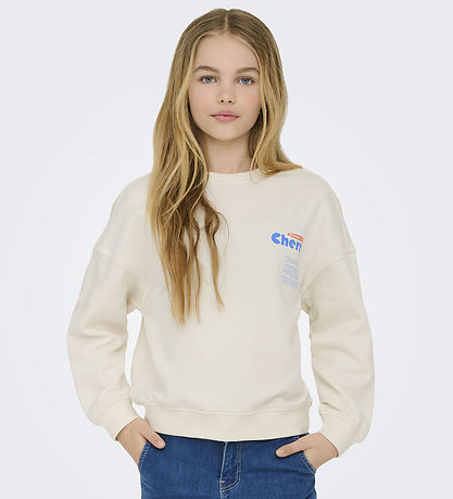 Kids Only Sweatshirt - KonPhilea - Tofu/Cherry