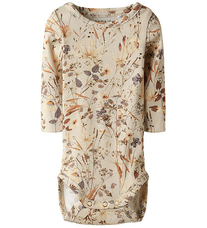 Name It Body l/æ - Rib - NbfNiara - Oatmeal/Woodrose