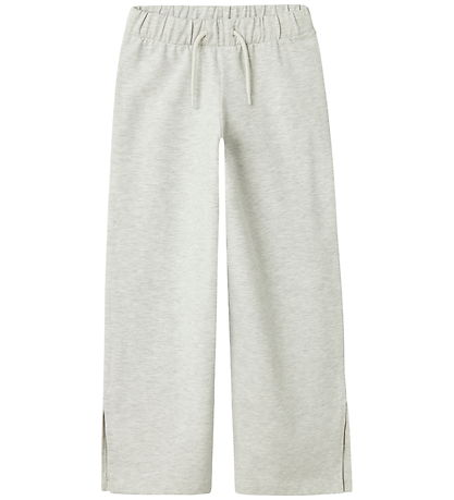 Name It Sweatpants - NmfKassie Wide - Light Grey Melange