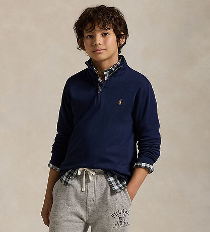 Polo Ralph Lauren Bluse m. Lynlås - Navy