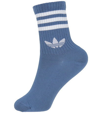 adidas Originals Strømper - 3-pak - 3S Crew - Ashblu/Nindig/Card