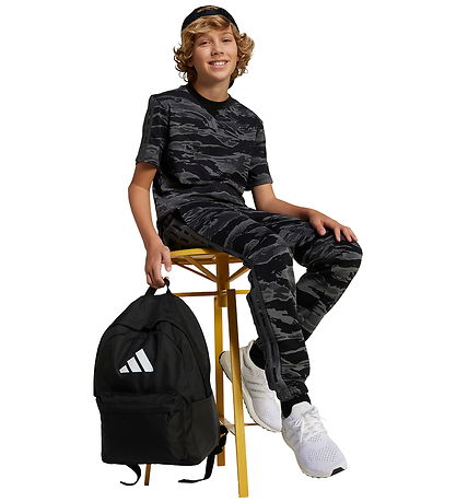 adidas Performance T-shirt - J Camo - Black/Grefiv