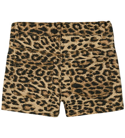 Name It Shorts - NmfRose - Silver Mink/Leopard