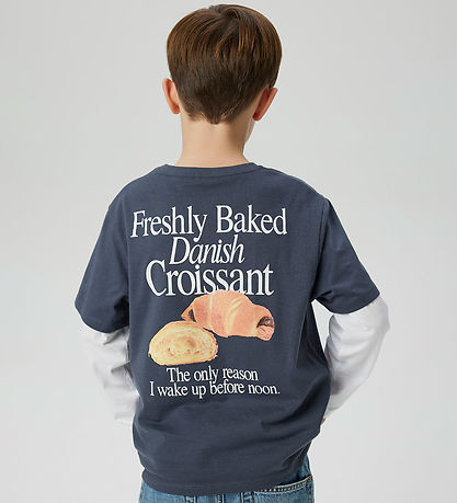 Name It T-shirt - NkmDuster - Ombre Blue/Croissant