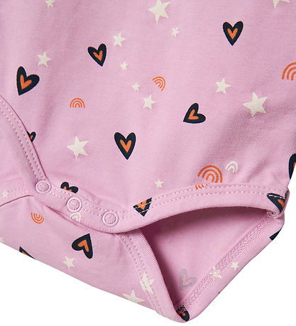 Name It Body l/æ - NbfVandora - Pastel Lavender/Hearts