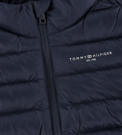Tommy Hilfiger Dunjakke - Light Down - Dark Night Navy