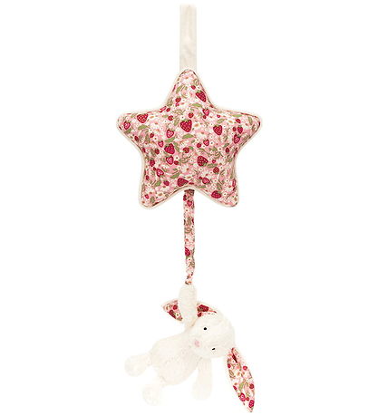 Jellycat Musikuro - 30x19 cm - Blossom Cream Kanin - Bær