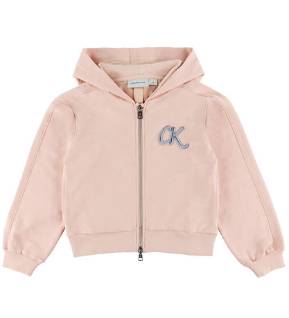 Calvin Klein Cardigan - Terry Zip Up - Spanish Villa Pink