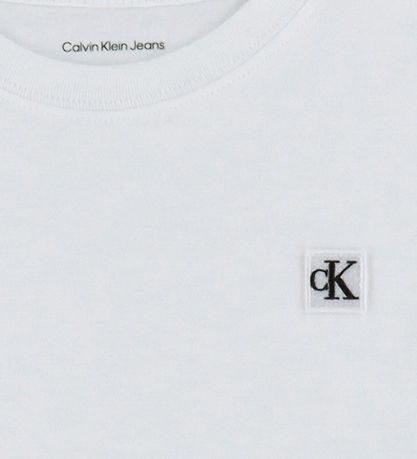Calvin Klein T-shirt - Mono Mini Badge - Bright White