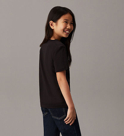 Calvin Klein  T-shirt - Mono Mini Badge - Ck Black