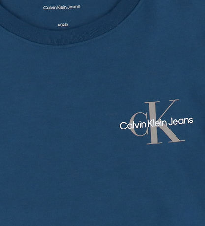 Calvin Klein T-shirt - Chest Monogram - Blue Jean