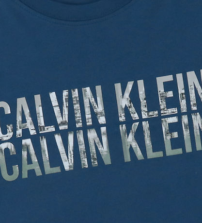 Calvin Klein T-shirt - Seasonal Logo - Blue Jean