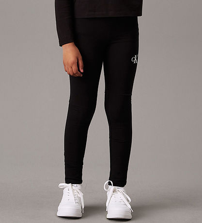Calvin Klein Leggings - Ck Logo - Ck Black