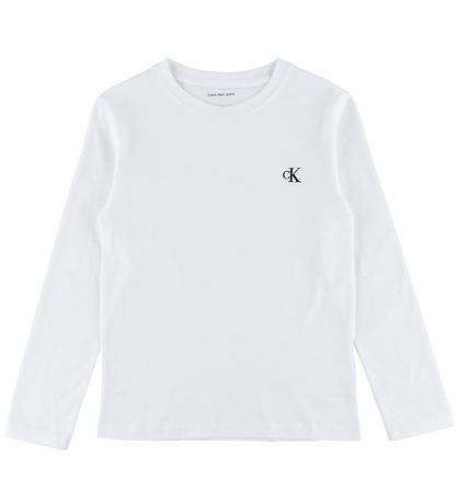 Calvin Klein Bluse - 2-pak - Chest Mono - Ck Black/Bright White
