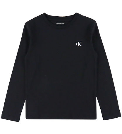 Calvin Klein Bluse - 2-pak - Chest Mono - Ck Black/Bright White