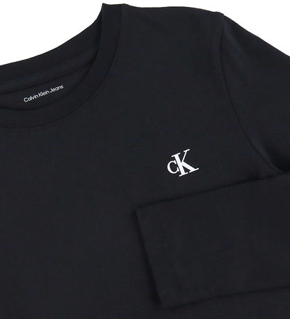 Calvin Klein Bluse - 2-pak - Chest Mono - Ck Black/Bright White