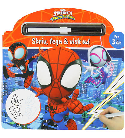 Alvilda Aktivitetsbog - Marvel Spidey - Skriv og Visk Ud