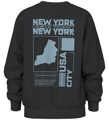 Name It Sweatshirt - NkmVasha - Black/New York 1982