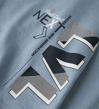 Name It Bluse - Loose - NkmVagno - Dusty Blue/LVL