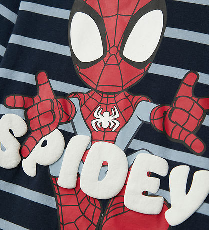 Name It Bluse - NmmJosue - Spiderman - Navy Blazer/Dusty Blue