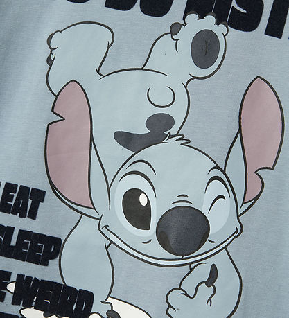 Name It T-shirt - NmmJudd - Stitch - Dusty Blue