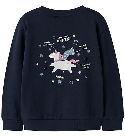 Name It Sweatshirt - NmfVasacha - Navy Blazer/Unicorn