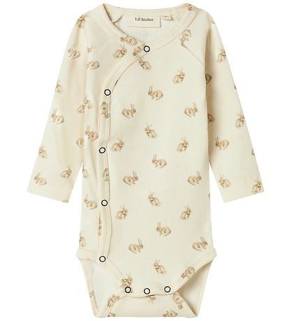 Lil Atelier Body l/æ - Slim - Nbnlavo - Turtledove/Rabbit