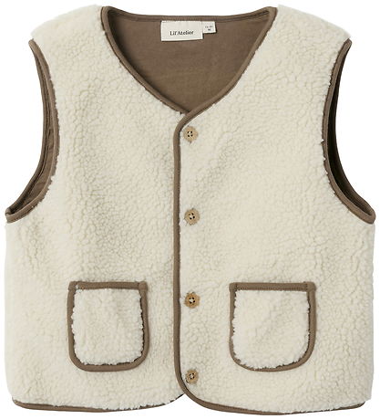 Lil Atelier Vest - Loose - NmnLajo - Turtledove/Shitake