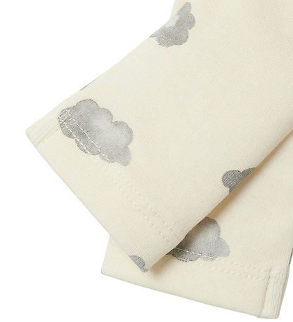 Lil Atelier Leggings - NbnLayo - Noos - Turtledove/BLUE CLOUD