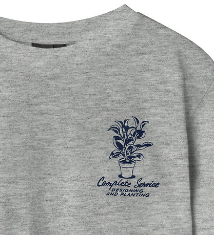 LMTD T-shirt - NlmKlant - Lys Grå Meleret/Pageant Blue