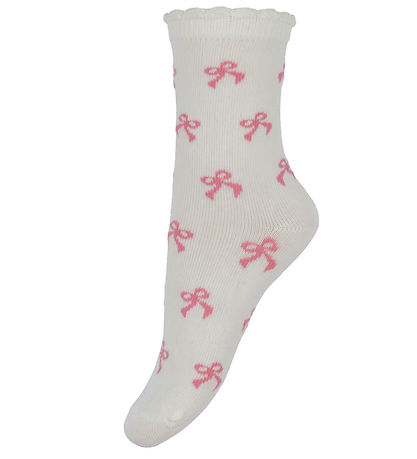 Name It Strømper - 3-pak - NmfKimi - Cloud Dancer/Burnished Lila