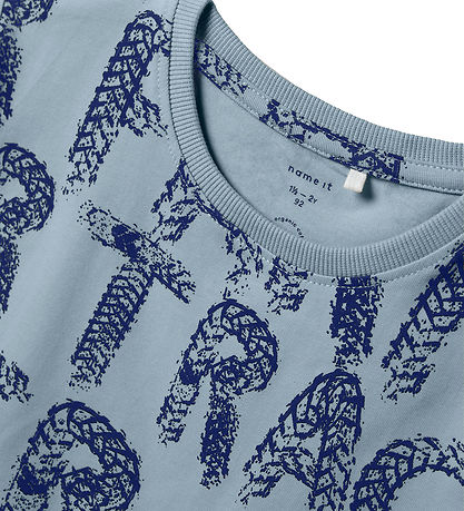 Name It T-shirt - NmmLeander - Dusty Blue