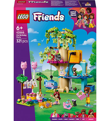 LEGO® Friends - Katte-fødselsdagsfest og trætophus 42666 - 321 D