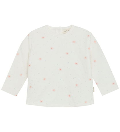 Minymo Sweatshirt - AOP - Marshmellow White