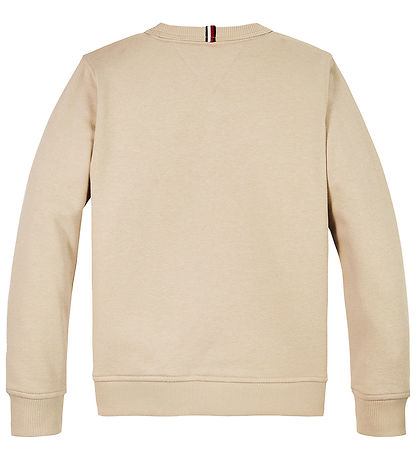 Tommy Hilfiger Sweatshirt - Monotype 1985 Label - Classic Beige