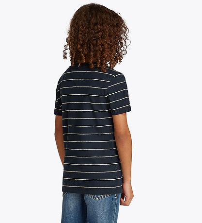 Tommy Hilfiger T-shirt - YD Cotton Linen - Dark Night Navy Strip