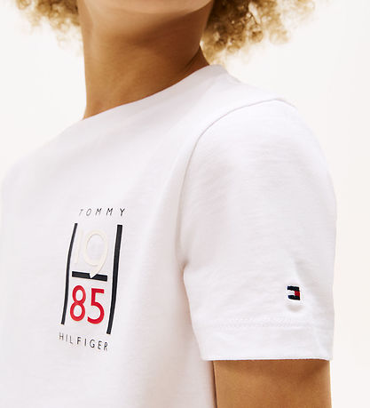 Tommy Hilfiger T-shirt - Graphic - Hvid