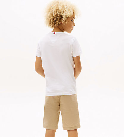 Tommy Hilfiger T-shirt - Graphic - Hvid