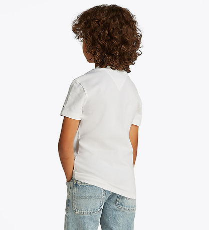 Tommy Hilfiger T-shirt - EMB - Hvid