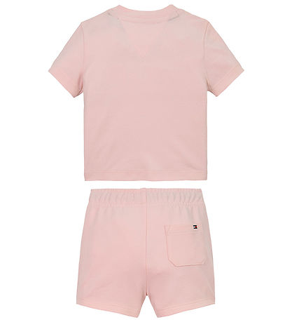 Tommy Hilfiger Shortssæt - Monotype - Precious Pink