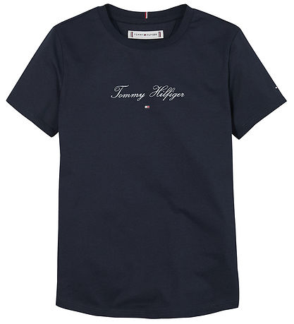 Tommy Hilfiger T-shirt - Script Slim - Dark Night Navy