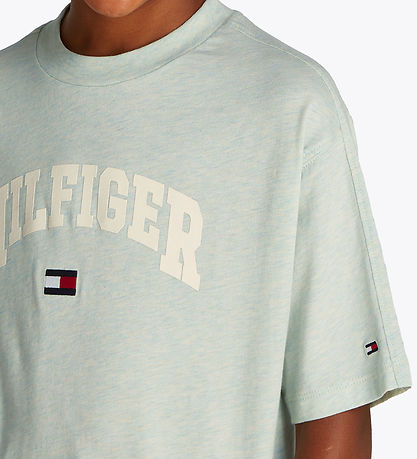 Tommy Hilfiger T-shirt - Varsity - Dew Green Heather