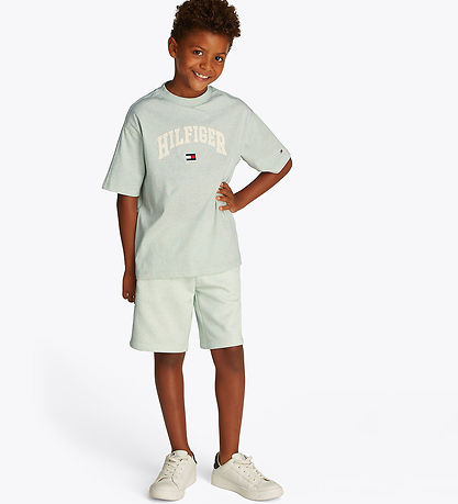 Tommy Hilfiger T-shirt - Varsity - Dew Green Heather