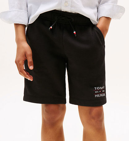 Tommy Hilfiger Sweatshorts - Flag - Sort