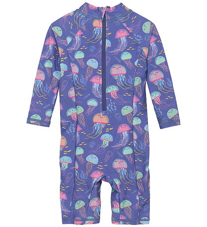 Color Kids Badeheldragt - UV50+ - AOP - Marlin